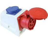 Kayser 4000873892 - EEC 16 400 V Outlet 6H IP44 Combi 5 Ways precablati