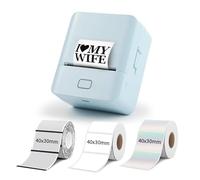 KAYSION The SK20 Bluetooth Thermal Label Printer is Lightweight, Easy to Carry. Shipping Label Printer Wireless Small Business Needs no Ink cartridges, Compatible with iPhone, Android