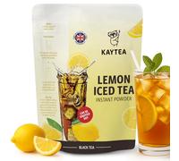 KAYTEA Lemon Iced Tea Powder 1kg (33 Servings) - Fruit Tea Instant Mix for Cold Brew or Hot - Natural Fruit Flavoured tea, No Artificial Ingredients, Light Caffeine, Vegan