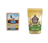 Kaytee Clean & Cozy Super Absorbent Paper Bedding for Cages, Hamster, Gerbil, Mice, Rabbit, Guinea Pig, 49.2 Litre, Natural & Supreme Petfoods Chinchilla Bathing Sand, 1 kg