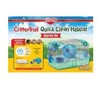 Kaytee Critter Trail Quick Clean Habitat,Blue,16 Inches x 10.5 Inches x 10.5 Inches
