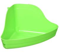 Kaytee High Corner Litter Pan, for Ferrets, Rabbits, Guinea Pigs, Medium (Colours May Vary)