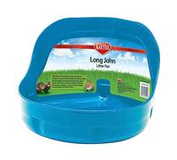 Kaytee Long John High Side Litter Tray Pan, Easy Clean, Odour Resistang, for Ferrets, Rabbits (Colours May vary)