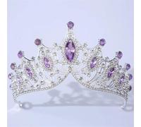 KAYTMSDIWomen's Classic Crystal Tiara Bridal Crown Wedding Hair Accessories multi