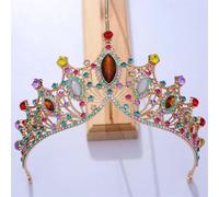 KAYTMSDIWomen's Classic Crystal Tiara Bridal Crown Wedding Hair Accessories multi