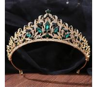 KAYTMSDIWomens Classic Opal Crystal Crown Wedding Princess Bridal Party Tiara blue opal silver1