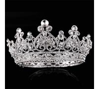 KAYTMSDIWomen's Classic Tiara Crystal Crown Wedding Princess Hair Accessories Party Accessories gold EN8