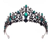 KAYTMSDIWomen's Vintage Crystal Tiara Wedding Birthday Party Tiara Crystal Diamond Crown Vintage Gold Rose 1