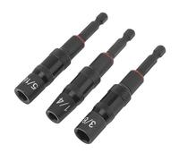 Kayuastt 1/4" 3/8" 5/16" Sleeve Socket - 1/4" Hex Quick Change Drill Bit Holder Guide