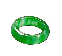 KayuHpFQ Genuine Ice Positive Green Jade Ring Size 5-13 Eternity Ring for Women Men Birthday gift,wedding gift,13