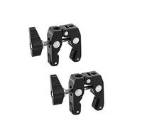 Kayulin Super Crab Clamp with 1/4"-20 & 3/8"-16 Mounting Points for Photo Studio Kit(2 Piece,Black)