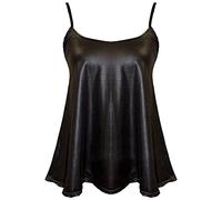 KAZ Ladies Vest Tops For Women Uk Ladies Summer Tops Cami Top Womens Vest Tops Plus Wet Look 12-14