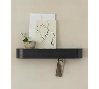 Kazai. Key Holder for Wall 'Toke' | Minimalist Key Hooks Wall Mounted Design from Berlin | Modern Wooden Key Hanger with Shelf | Key Rack for Stylish Hallway Furniture | Oak, Black
