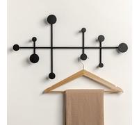 Kazai. 'Sval' Wall Wardrobe | Minimalist Coat Hook Design from Berlin | Modern Metal Wall-Mounted Coat Rack/Hooks | Black