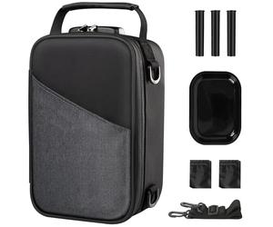 Kazaigou Lockable Smell Proof Bag, 16-in-1 Hard Shell Stash Box Set with Rolling Tray & Combination Lock, 5-Layer Carbon Odour Proof Container for Herbs Spices Travel Home Gifts