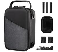 Kazaigou Smell Proof Bag with Accessories - Smell Proof Box Stash Box Gift Set with 10 Smell Proof Bag, Integrated Rolling Tray, 3 Tubes, Detachable Shoulder Strap, Gifts for Men & Women