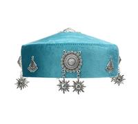 Kazakh Folk Costume Hat Traditional Ethnic Design Polyester Fabric For Cultural Event And Daily Wear Cultural Event Hat