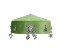 Kazakh Folk Costume Hat Traditional Ethnic Design Polyester Fabric For Cultural Event And Daily Wear Cultural Event Hat