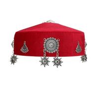 Kazakh Folk Costume Hat Traditional Ethnic Design Polyester Fabric For Cultural Event And Daily Wear Cultural Event Hat