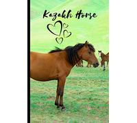 Kazakh Horse Notebook For Horse Lovers: Composition Notebook 6x9" Blank Lined Journal