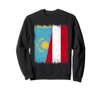 Kazakhstan Austria Flag | Kazakh Austrian Roots Sweatshirt