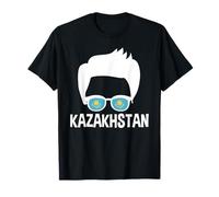 Kazakhstan Boy Silhouette Proud Kazakh Flag Sunglasses T-Shirt