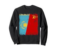 Kazakhstan Soviet Union Flag Kazakh CCCP Heritage Sweatshirt