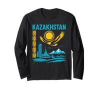Kazakhstan Travel Souvenir Almaty Astana Eagle Central Asia Long Sleeve T-Shirt
