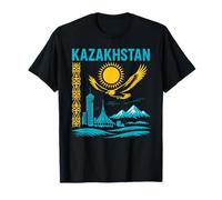 Kazakhstan Travel Souvenir Almaty Astana Eagle Central Asia T-Shirt