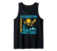 Kazakhstan Travel Souvenir Almaty Astana Eagle Central Asia Tank Top