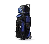 KAZE SPORTS 3 Ball Bowling Roller + 1 Ball Add On Spare Tote (Blue-Black)
