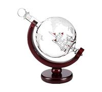 KazeRyu Wine Jug Decanter - Spherical Earth-Shaped Design with Boat Carving, Versatile Wine & Beverage Container