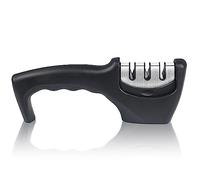 Kazigak Knife Sharpener, Blade Sharpener, 3-Stage Manual Knife Sharpener for Polishing, Sharpening and Repairing Kitchen Knives, Kitchen Knife Accessories for Kitchen Knives