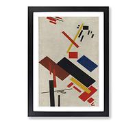 Kazimir Malevich House Under Construction Framed Print | A2 Oak Framed Wall Art | Ready to Hang | Modern Nature Picture | Living Room Bedroom Lounge Office
