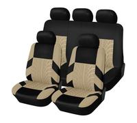 kazio Full Set Car Seat Covers for Lexus CT CT 200h 2011-2024, Full Surround Front Rear Protectors Waterproof Nonslip Auto Seat Cushions Interior Accessories,D/Beige