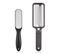 KAZIPOP Colossal Foot File Scraper Stainless Steel Foot Rasp Pedicure File Highly Effective Hard and Dead Skin Remover Pedicure Rasp for Wet and Dry Feet (Set1)