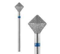 KAZIPOP Diamond Nail Bit for C Curve Shaping Nail Drill Bit Hard Alloy Gel Polish Remove Tool Two-way Drill Rotation ISO Standard Diameter Suitable for Most Drill Machine (M)
