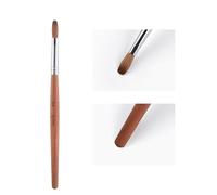 KAZIPOP Kolinsky Sable Nail Brush Acrylic Brush for Acrylic Powder Nail Art Pen with Red Wooden Handle Manicure Design 8#