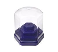 KAZIPOP Nail Drill Bits Holder 48Holes Nail Organizer Box for Nail Drill Bits Display Nail Drill Bit Holder Storage Box Large Space Container Case for Drill Bits (Blue-purple)