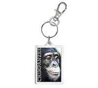 KAZMUGZ CHIMPANZEE GIFT KEYRING. Animals of the world range. Can Be Personalised. Matching Chimp items available.
