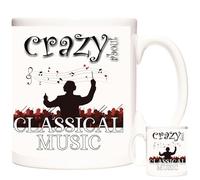 KAZMUGZ Classical Music Mug - Ceramic Coffee Cup 11oz Gift for Musicians Teachers Students Classical Symphony Humor Design Dishwasher Microwave Safe