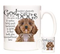 KAZMUGZ Cockerpoo Mug, God Gave Us Dogs. Gift for Cockerpoo Dog Owners. 11oz Ceramic Mug.