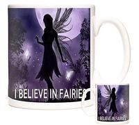 KAZMUGZ FAIRY MUG. I BELIEVE in FAIRIES, lovely ceramic mug for people who believe That These mythical beings live at The bottom of The garden. This Can Be Personalised