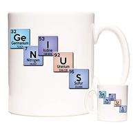 KAZMUGZ GENIUS MUG Scientific Periodic Element Table Character Mug. Gift for scientists and other clever people