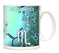 KAZMUGZ GREEN SCORPIO MUG Zodiac Star Sign Ceramic Gift Mug. Can Be Personalised with any Name and or Short Message …