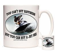 KAZMUGZ Jet Ski Mug, You Can't Buy Happiness But You Can Buy A Jet Ski. Jet Ski Gift. Jet Ski Coffee Mug. Gift for People who Ride Jet skis