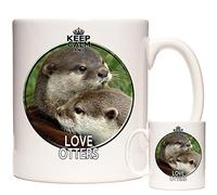 KAZMUGZ Otter Mug, Keep Calm and Love Otters. Exclusive to Ceramic Gift Mug.