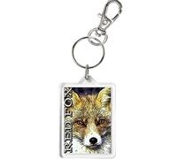 KAZMUGZ RED FOX GIFT KEYRING. Animals of the world range. Can Be Personalised. Matching Fox items available.
