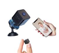 Kazoeju Mini Spy Camera Hidden Camera Wireless WiFi 1080p HD Nanny Cam with Night Vision & Motion Detection, Small Outdoor/Indoor Security Camera for Home Office Baby Pet Car Monitoring