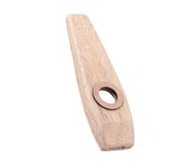 Kazoo Flute Classic Easy to Play Maple Wood Flute Musical Wind Instrument with Diaphragm for Playing Performance